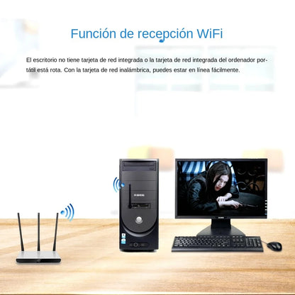 150Mbps MT7601 Mini USB WiFi Adapter Wireless Wifi Network Card Wi-Fi Receiver Dongle for Computer Desktop PC Laptop 2.4GHz 2dbi