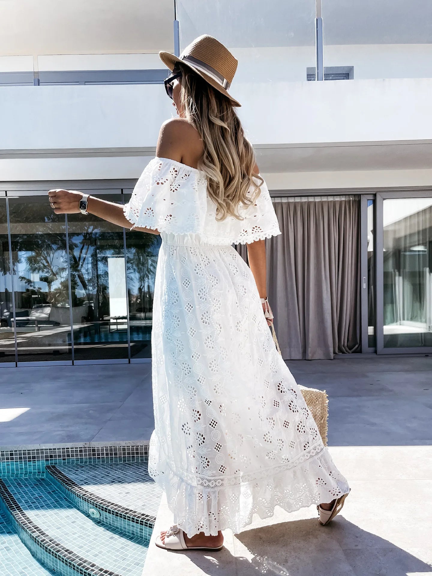 Elegant Summer White Dress for Women