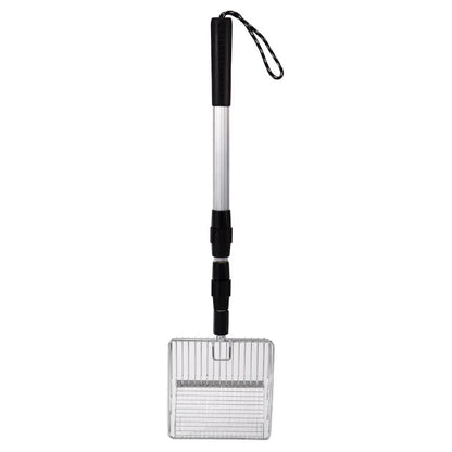 Metal Cat Litter Scoop Retractable Handle Cat Poop Spoon Multiple hole spacing Spoon Suitable for handling cat litter