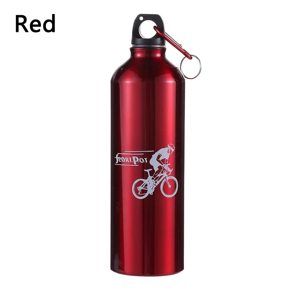 Aluminum Alloy 750ml Bicycle Water Bottle Food Grade Sports Fitness Running Riding Camping Hiking Kettle Leak-proof Bike Bottle