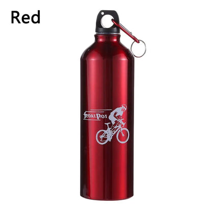 Aluminum Alloy 750ml Bicycle Water Bottle Food Grade Sports Fitness Running Riding Camping Hiking Kettle Leak-proof Bike Bottle