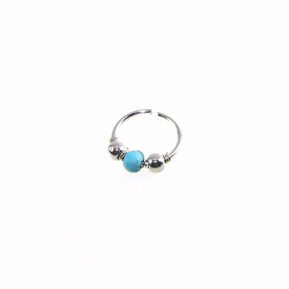 3Pcs/Set Retro Round Beads Nose Ring Earrings Nostril Hoop Body Piercing Jewelry 6mm/8mm/10mm