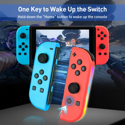 Compatibile con NS Switch/Lite/OLED Controller Joypad Wireless Joystick Gamepad Controle con funzione Wake-up/Screenshot