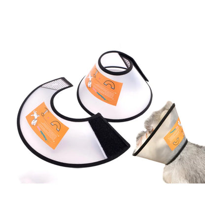 OUWO Pet Protective Collar Dog Cat Neck Cone Collar  Anti Bite Lick Cat Dog Health Medical Circle Surgery Wound Healing