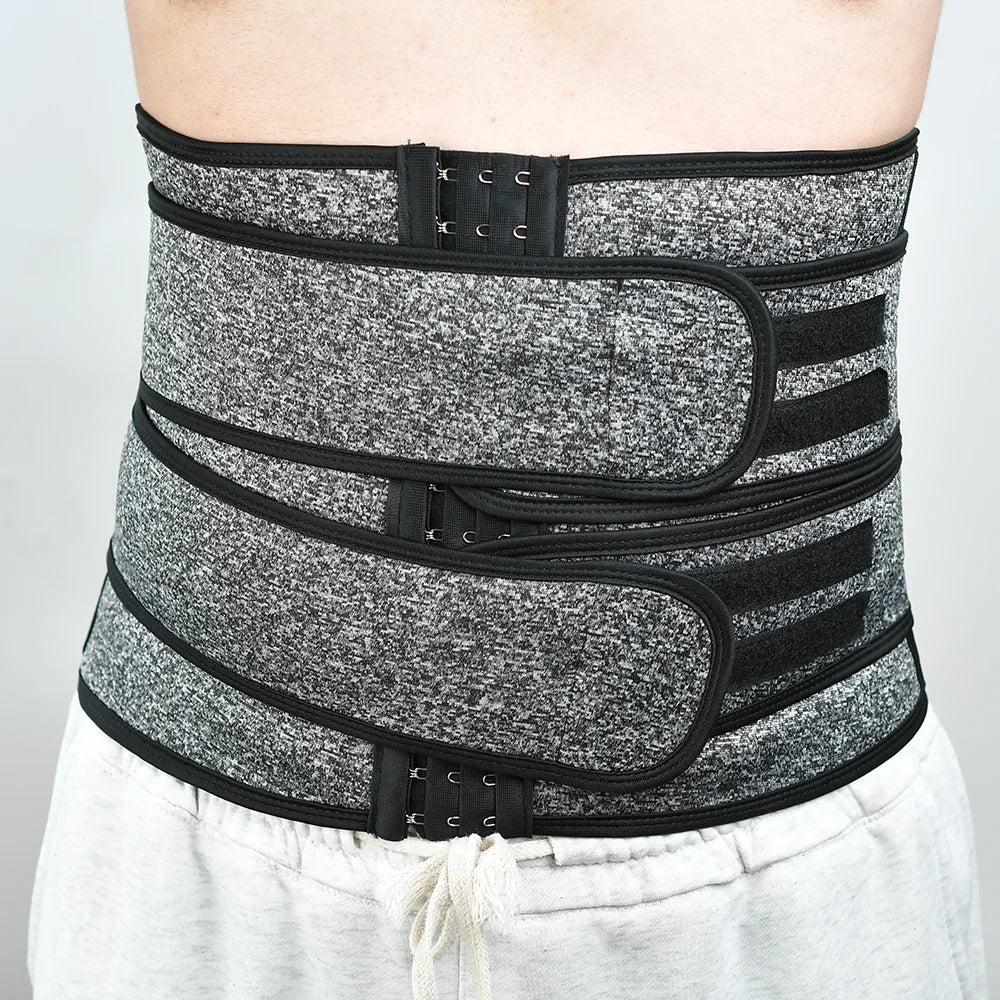 Mens Waist Trainer Corset Workout Sauna Sweat Belly Trimmer Man Belt Sports Compression Body Shaper Girdle Fitness Weight Loss