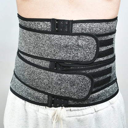 Mens Waist Trainer Corset Workout Sauna Sweat Belly Trimmer Man Belt Sports Compression Body Shaper Girdle Fitness Weight Loss