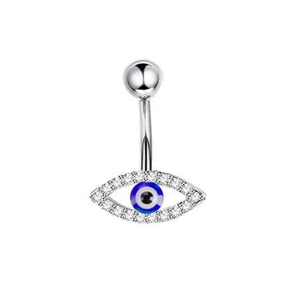Snake Belly Button Ring Dangle Navel Piercing Ring Heart Belly Ring Zircon Navel Rings Body Piercing Jewelry Umbilical Pircing
