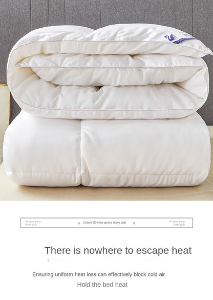 Household hotel white goose down duvet blanket, summer quilt, down comforter, queen comforter