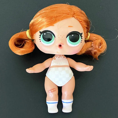 Collection Series 5 Hairgoals Change Color 8cm Big Sister Hair Dolls Lols Bhaddie Doll Set Splatters set Kids Playing Toy Gift