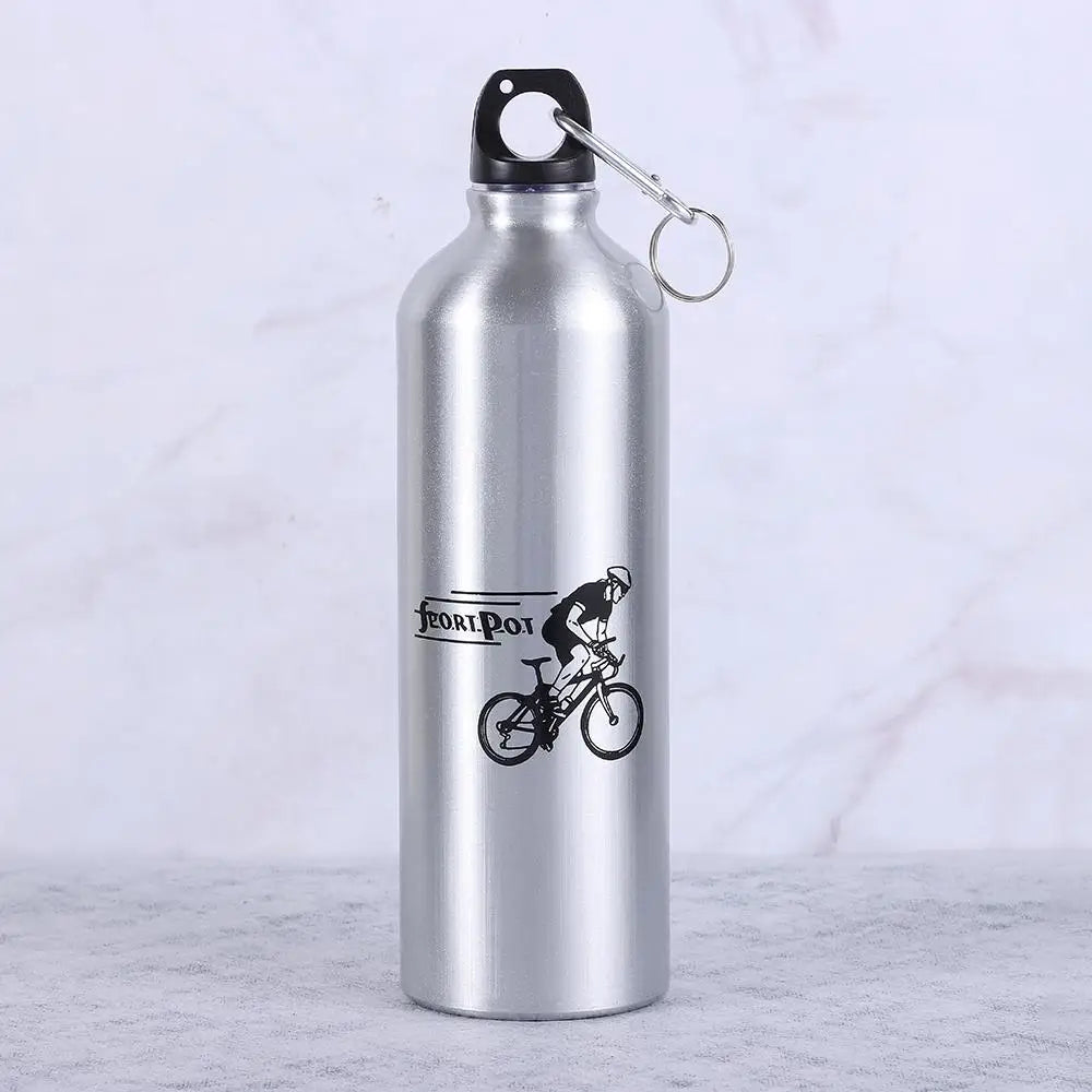 Aluminum Alloy 750ml Bicycle Water Bottle Food Grade Sports Fitness Running Riding Camping Hiking Kettle Leak-proof Bike Bottle