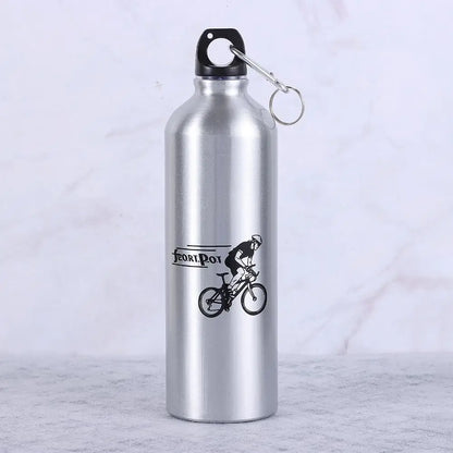 Aluminum Alloy 750ml Bicycle Water Bottle Food Grade Sports Fitness Running Riding Camping Hiking Kettle Leak-proof Bike Bottle