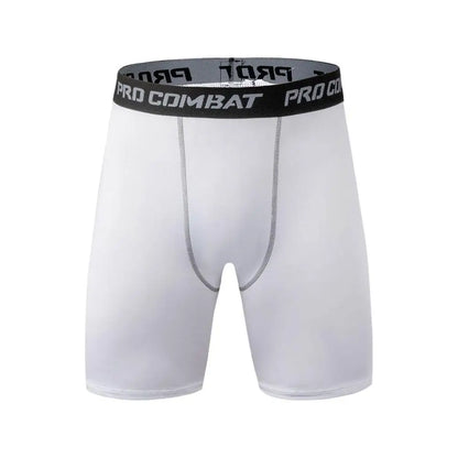 Mallas deportivas para hombre, pantalones de fitness, mallas de compresión elástica, pantalones cortos de entrenamiento para correr en el gimnasio, pantalones cortos de secado rápido.