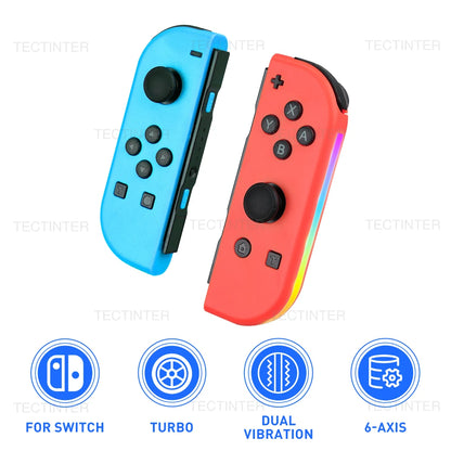 Compatibile con NS Switch/Lite/OLED Controller Joypad Wireless Joystick Gamepad Controle con funzione Wake-up/Screenshot