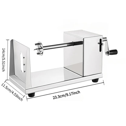 Potato cutter Tornado semi-automatic stretching spiral thick stainless steel, manual slicer French fry machine vegetable cutter