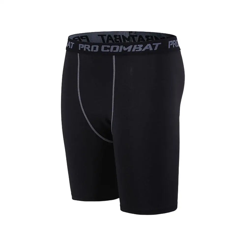 Mallas deportivas para hombre, pantalones de fitness, mallas de compresión elástica, pantalones cortos de entrenamiento para correr en el gimnasio, pantalones cortos de secado rápido.