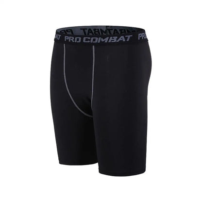 Mallas deportivas para hombre, pantalones de fitness, mallas de compresión elástica, pantalones cortos de entrenamiento para correr en el gimnasio, pantalones cortos de secado rápido.