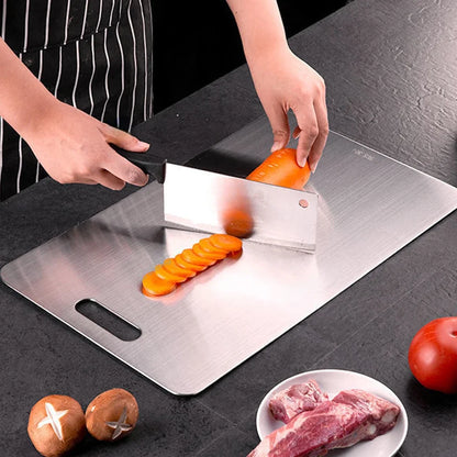 Board Kitchen Titanium Cutting Boards For Stainless  304 Steel Thickened Double-Sided Food Grade Portable Fruit Meat Chopping