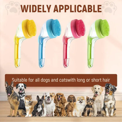 Pet Bath Brush Dog Bath Brush Dog Scrubber for Bath Bathing Dog Grooming Massage Brush for Long Short Haired Dogs Cats Shower