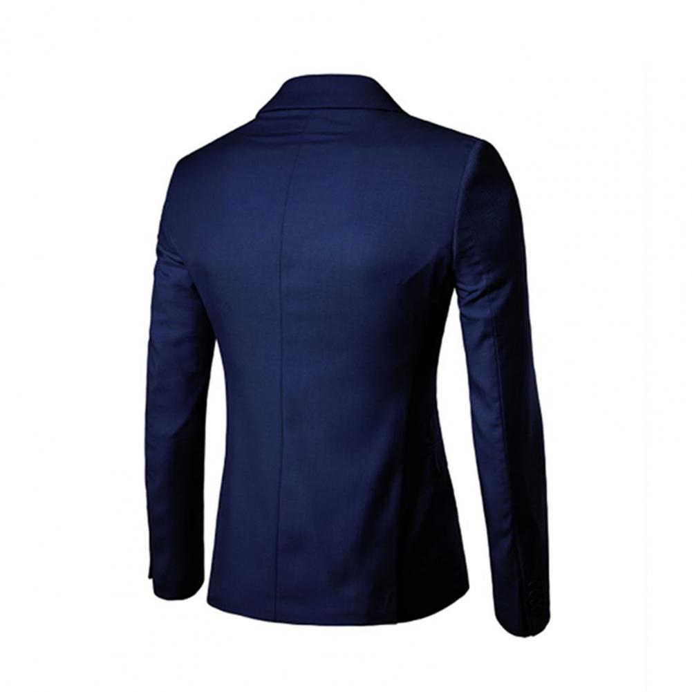 Men Blazer High Quality Business Slim Fit Single Buttons Suits Jacket Men Slim Fit Casual Wedding Groom Blazer Coats Suit Coat