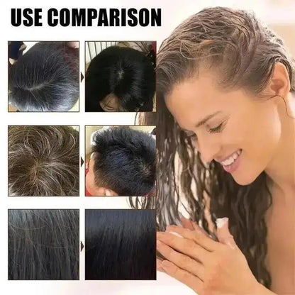 Natural Plant Herbal Hair Dye Shampoo 5 Minutes Change Hair Color Non-irritating Repairs Gray White Fashion Hair Care Women Men
