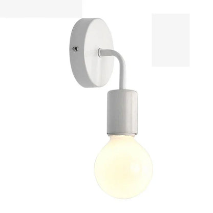 E27 Wood Iron Wall Lamp for Bedroom Bedside Nordic Wall Sconce Background Wall Aisle Lights Wooden  Reading Luminaire