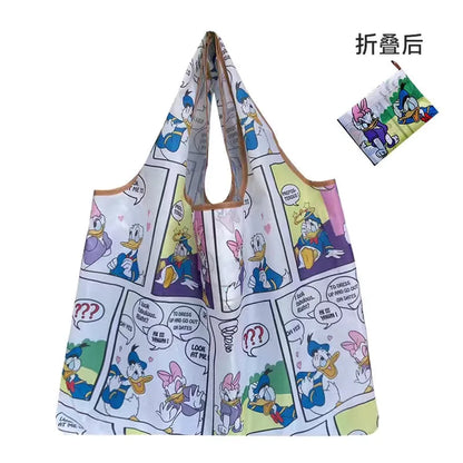 50*60cm Disney cartoon  bag Stitch shopping Mickey mouse bag storage High capacity green bag hand cartoon shoulder