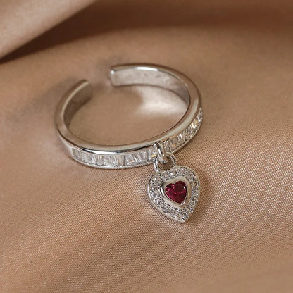 New Arrival Elegant and Luxurious Colored Zircon Inlaid Ring Fashion-forward Women Stylish Open Finger Ring with Colorful Zircon