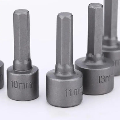 9/14pcs Powerful Socket Inner Hexagonal Wrench Hexagonal Handle Screwdriver Socket Bit Extension Rod Pneumatic Hand Tool Set