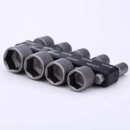 9/14pcs Powerful Socket Inner Hexagonal Wrench Hexagonal Handle Screwdriver Socket Bit Extension Rod Pneumatic Hand Tool Set