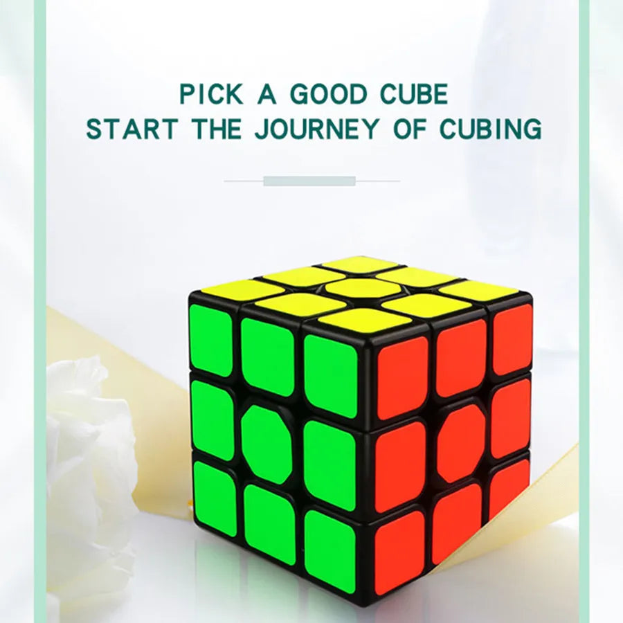 QiYi QiHang Warrior M 3x3 Magic Cubes White Black Speed Puzzle Professional Cubo Magico Toys Birthday Christmas Gifts For Kids