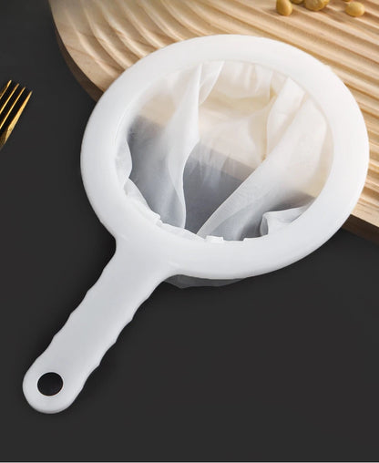 100/200/400 Mesh Washable Nylon Ultra Fine Filter Mesh Strainer Spoon Sieve Soy Milk Juice Coffee Tea Filter Kitchen Colander
