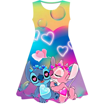 3D Printing Glisten Summer Barbie I Am Kenough Princess Dress Girls Women Short Sleeve Costume Party Dresses Children Clothes