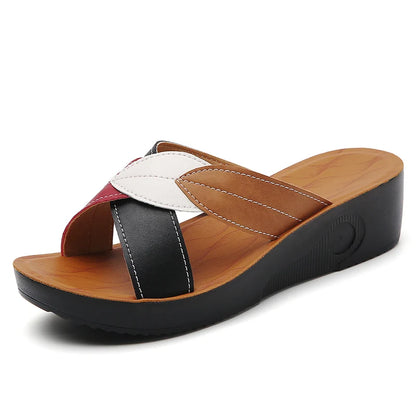 Summer Women Wedge Sandals Premium Orthopedic Open Toe Sandals Vintage Anti-slip Leather Casual Female National style Shoes