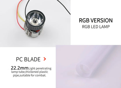 RGB Metal Lightsaber Dueling Smooth Swing Laser Sword Sabre De Luz 16 Color Changing 16 Sounds FOC Rave Flashing Toy