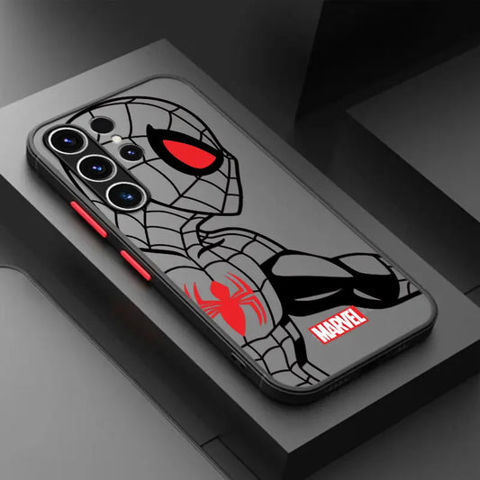 Shockproof Case for Samsung Galaxy S22 S9 FE S23 S23 FE S21 S24 Plus Marvel Spiderman Ironman Cover