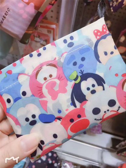 50*60cm Disney cartoon  bag Stitch shopping Mickey mouse bag storage High capacity green bag hand cartoon shoulder
