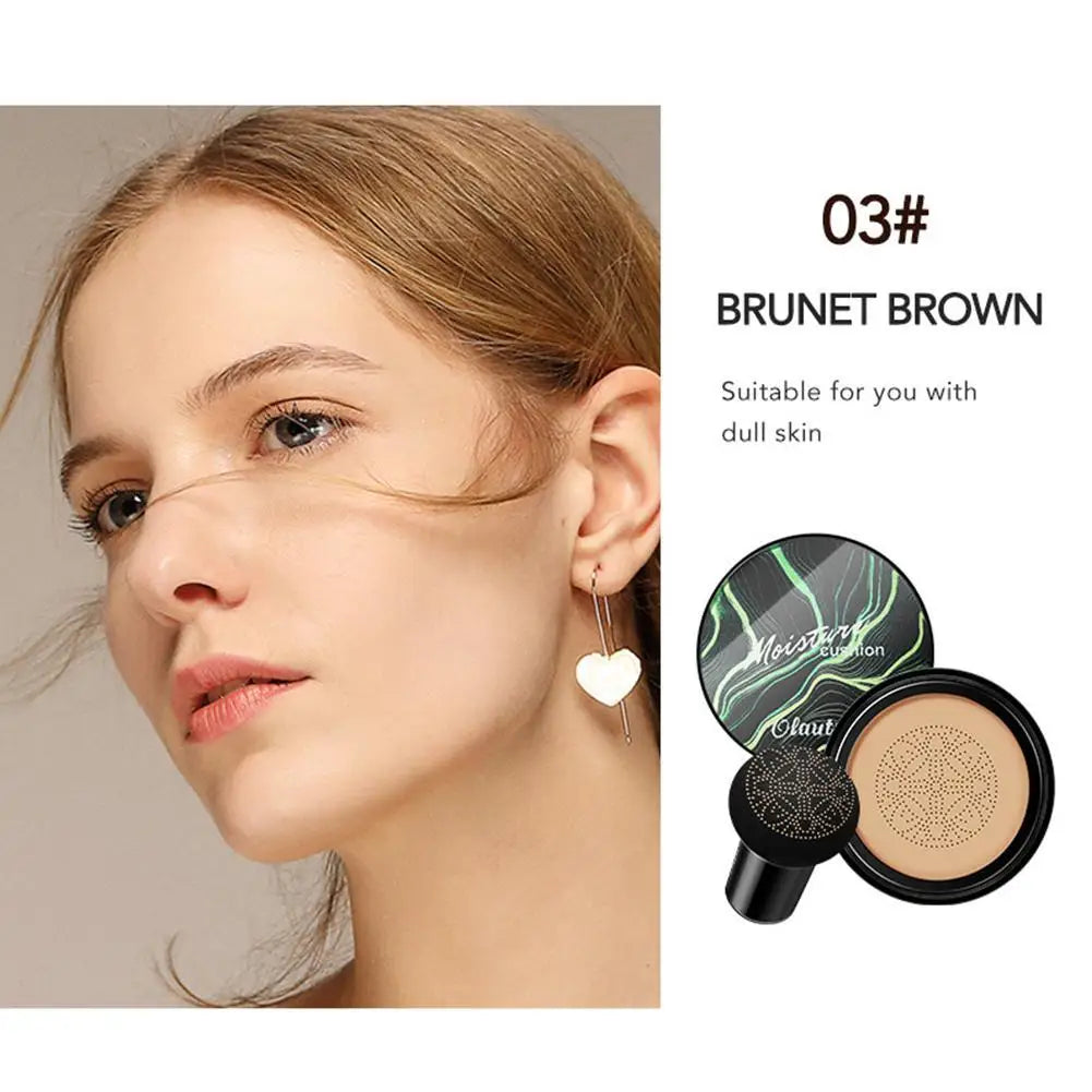 Moist Air Cushion CC Mushroom Head Powder Puff Quick Foundation Cream Makeup Base Makeup Waterproof Cosm Makeup Brightening T2I1