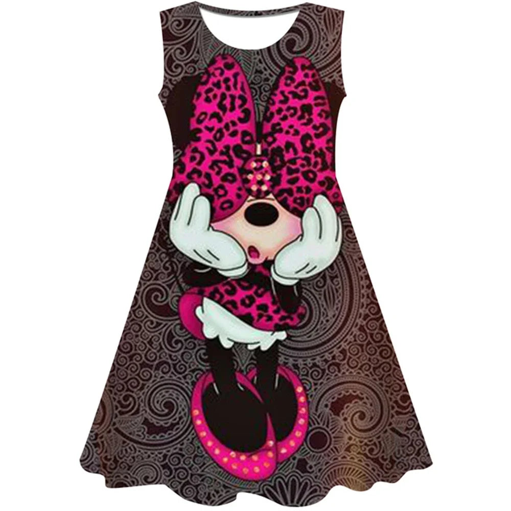 3D Printing Glisten Summer Barbie I Am Kenough Princess Dress Girls Women Short Sleeve Costume Party Dresses Children Clothes