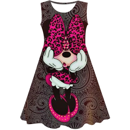 3D Printing Glisten Summer Barbie I Am Kenough Princess Dress Girls Women Short Sleeve Costume Party Dresses Children Clothes