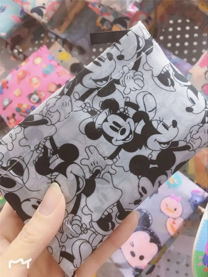 50*60cm Disney cartoon  bag Stitch shopping Mickey mouse bag storage High capacity green bag hand cartoon shoulder