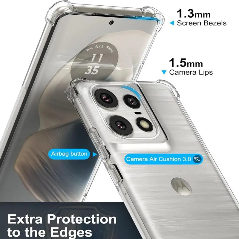 Shockproof Airbag TPU Case for Motorola Moto Edge 50 Pro Edge 50 Neo Fusion Ultra Protective Cover Capa Fundas Coque