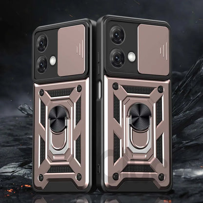 For Motorola Mote G84 G54 G34 G14 G53 G62 G42 G10 G20 G30 E22i E20 E30 E40 Case Slide Camera Shockproof Armor Protect Cover