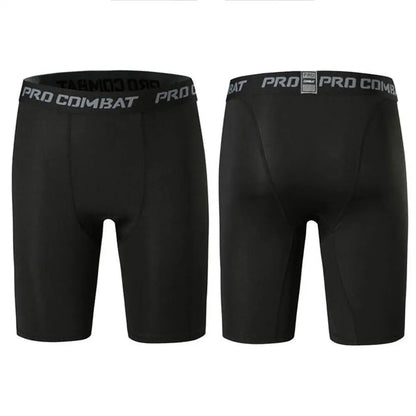 Mallas deportivas para hombre, pantalones de fitness, mallas de compresión elástica, pantalones cortos de entrenamiento para correr en el gimnasio, pantalones cortos de secado rápido.