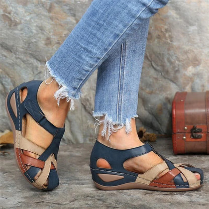 1 pieza de sandalias nuevas y populares para mujer, zapatos de verano modernos, diseño simple, cómodos y ligeros para verano, playa, interior, exterior, viajes, etc.