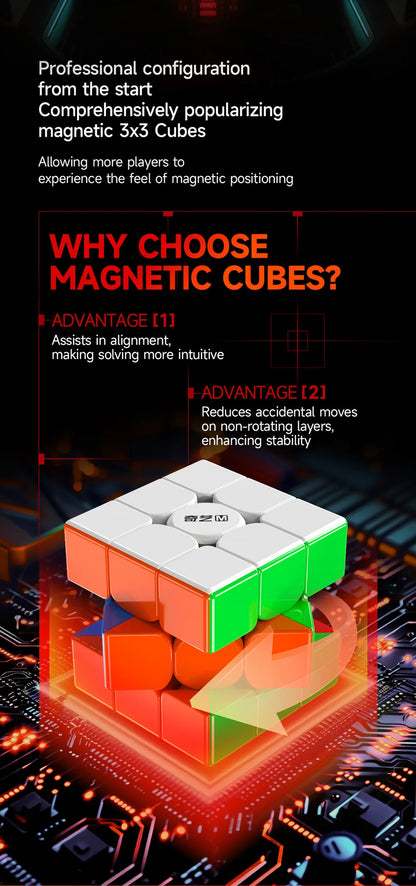 QiYi QiHang Warrior M 3x3 Magic Cubes White Black Speed Puzzle Professional Cubo Magico Toys Birthday Christmas Gifts For Kids