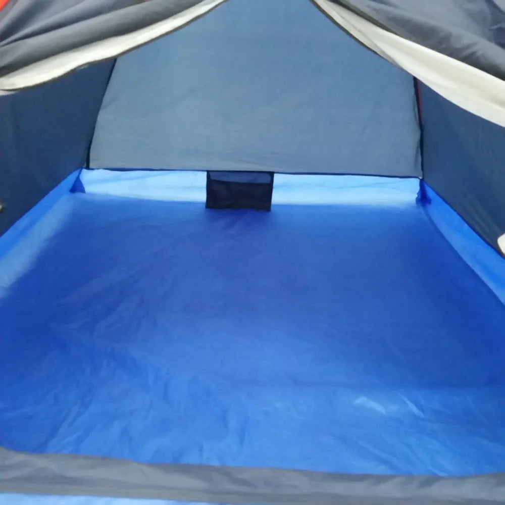 2 People Outdoor Travel Camping Single Layer Tent with Bag for Outdoor Camping Traveling for Summer Spring Autumn 3 Seasons
