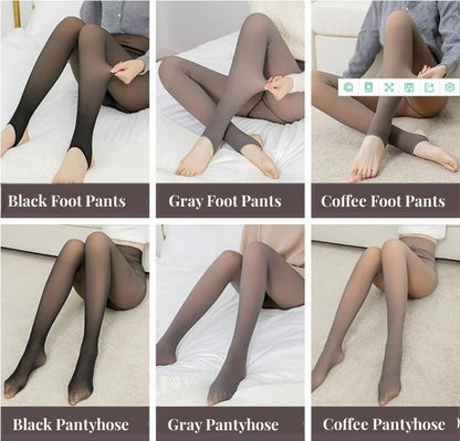 2025 120 kg, collant invernali caldi, taglie forti, sexy, da donna, calze finte, effetto pelle, spessi e trasparenti, leggings
