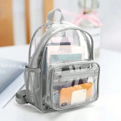 Transparent Contrasting Color Waterproof Children'S Backpack Suitable For Girls, Boys, Swimming, Outdoor Sports, And Travel