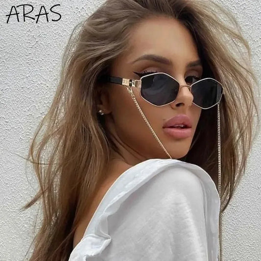 Designer Unique Polygonal Sun Glasses