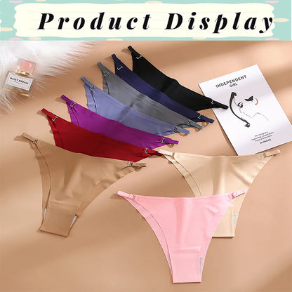 Women's Sexy Panties Temptation Bikini Seamless Female Underwear Thin Belt Thong for Women Fashion Briefs Elasticity Lingerie